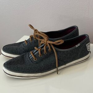 Keds x Taylor Swift Wool Sneaker Shoe Gray Sz 7.5 Swiftie Fall 1989 Cottage Eras